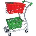 Shopping basket with wheels/wicker shopping baskets with wheels/cart grocery